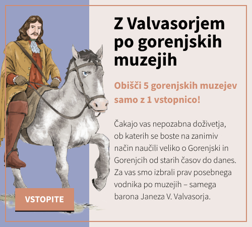 Ilustrativna slika s povezavo do spletne strani valvazor-muzej.si